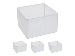 Cesta de almacenaje MCW-C37 (juego de 4), blanco