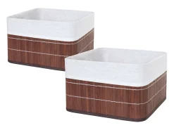 Cesta de almacenaje MCW-C21 (juego de 2), marrón
