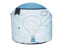 Cesta Gigognes de algodón azul