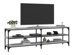 Chiloquin Mueble de TV madera contrachapada gris Sonoma 160x30x50 cm