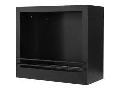 Chimenea de bioetanol de pie WASHINGTON, color negro (L111 x P43 x H99)
