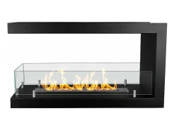 Chimenea de bioetanol empotrada Biochimenea de tres caras 3 lados 90x50 MARATEA 90