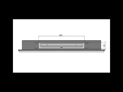 Chimenea de bioetanol Frame 1500 White SimpleFire empotrada con cristal