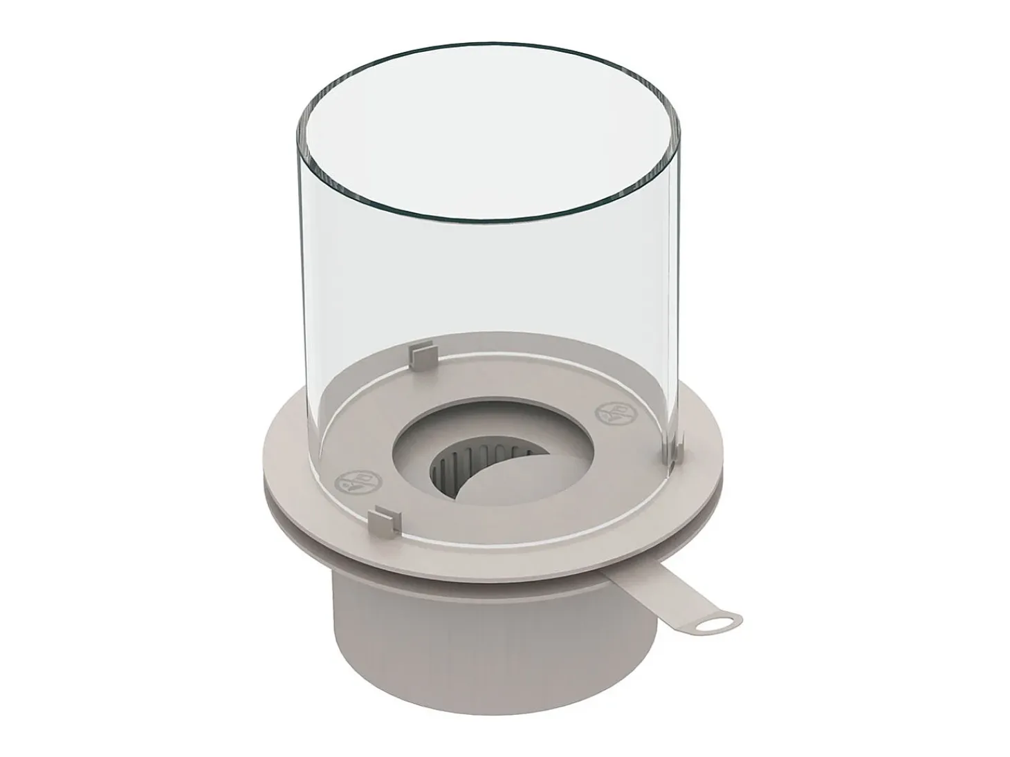 Chimenea de bioetanol RAFFAELLO Sage Green, brasero de jardín, de pie, para uso interior y exterior, d.35 x h.55