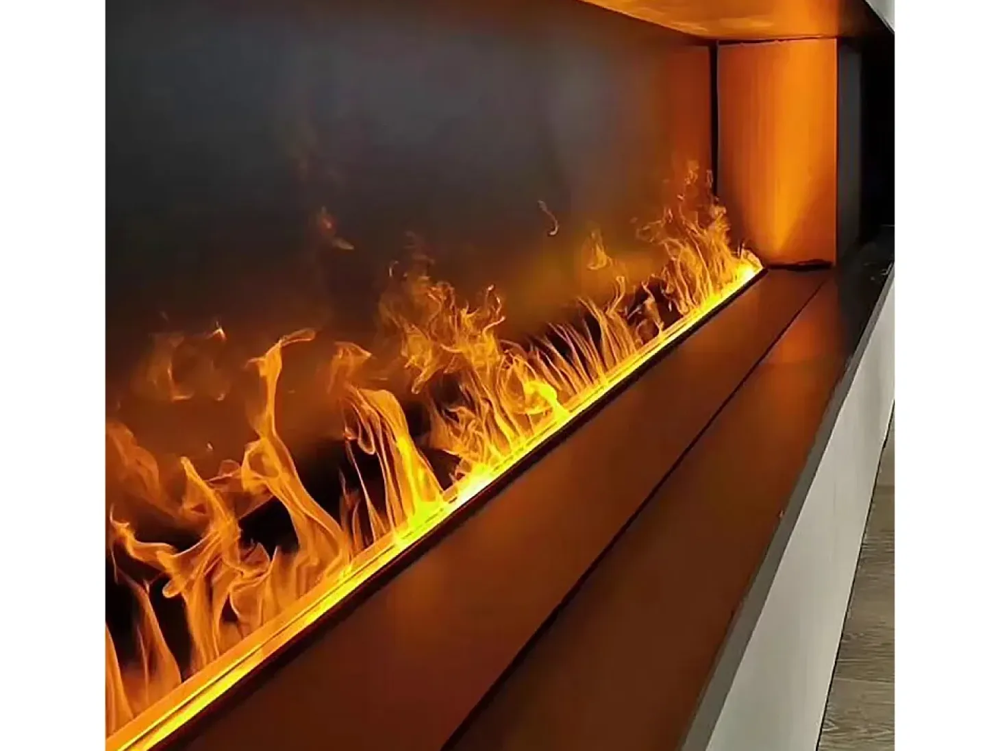 Chimenea eléctrica con quemador de vapor de agua 3D APP Inserto incorporado 100 PRO-LINE