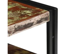 Claire-Aurore Mueble de TV madera maciza reciclada 120x30x40 cm