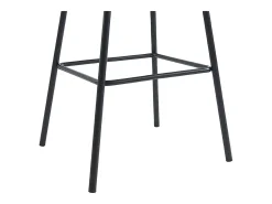 Conjunto de 2 taburetes de tela y metal negro - Beige - LAZONI by Pascal Morabito