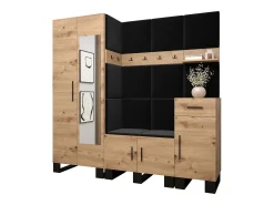 Conjunto de guardarropa Artin 13 196/200/46 (Roble/Manila 18)