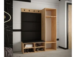 Conjunto de guardarropa Miro 6 184/134/42 (Roble/Manila 02)