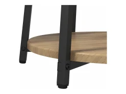 Conjunto de mesas auxiliares 2 piezas Roble Artisan y Negro