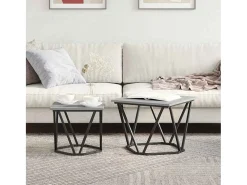 Conjunto de mesas auxiliares 2 piezas Gris sonoma 50 x 50 x 40 cm