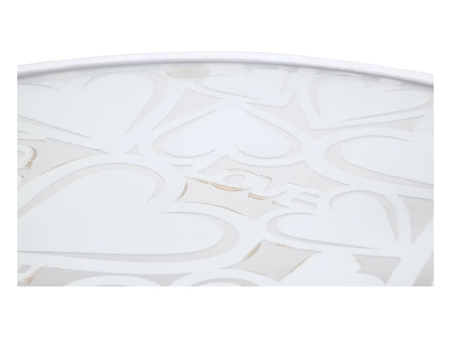 Conjunto de Mesitas Auxiliares VKH556, Blanco, 43x43x60 cm, Kendra Home