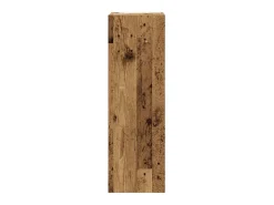 Conjunto de mueble de TV de pared de 5 piezas, madera vieja, madera de ingeniería