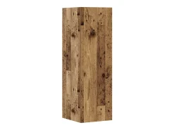 Conjunto de mueble de TV de pared de 5 piezas, madera vieja, madera de ingeniería