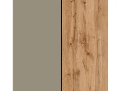 Conjunto de mueble de TV Chronos en topo mate y roble 190/350x40 cm
