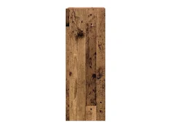 Conjunto de mueble de TV de pared de 5 piezas, madera vieja, madera de ingeniería