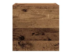 Conjunto de mueble de TV de pared de 7 piezas, madera envejecida, madera de ingeniería