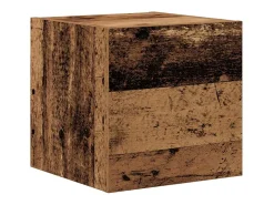 Conjunto de mueble de TV de 7 piezas, madera antigua, 60 x 30 x 30 cm