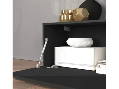 Conjunto de mueble de TV Chronos en antracita mate y roble 190/350x40 cm