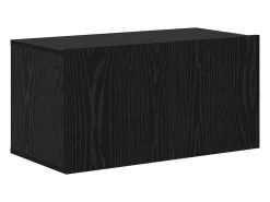 Conjunto de mueble de TV de 8 piezas Roble negro 100 x 30 x 30 cm