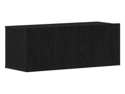 Conjunto de mueble de TV de 8 piezas Roble negro 100 x 30 x 30 cm