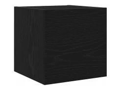 Conjunto de mueble de TV de 8 piezas Roble negro 100 x 30 x 30 cm