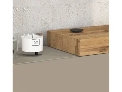 Conjunto de mueble de TV Chronos Chronos en color topo mate y roble 180/260x40 cm
