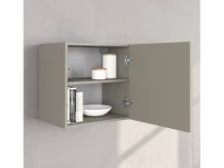 Conjunto de mueble de TV Chronos Chronos en color topo mate y roble 180/260x40 cm