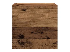 Conjunto de mueble de TV de pared de 5 piezas, madera vieja, madera de ingeniería