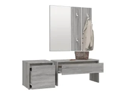 Conjunto de muebles de pasillo Sonoma Gray de madera de ingeniería