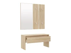 Conjunto de muebles de recibidor de madera de ingeniería de roble Sonoma
