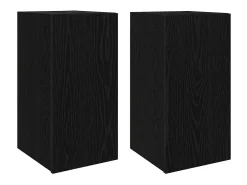 Conjunto de Muebles para Televisión 4 pcs Roble negro