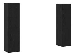Conjunto de Muebles para Televisión 4 pcs Roble negro