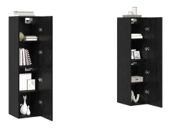 Conjunto de Muebles para Televisión 4 pcs Roble negro