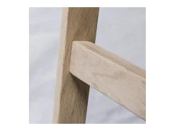 Conjunto de taburetes de bar RIVA de roble de 75 cm con asiento de plástico