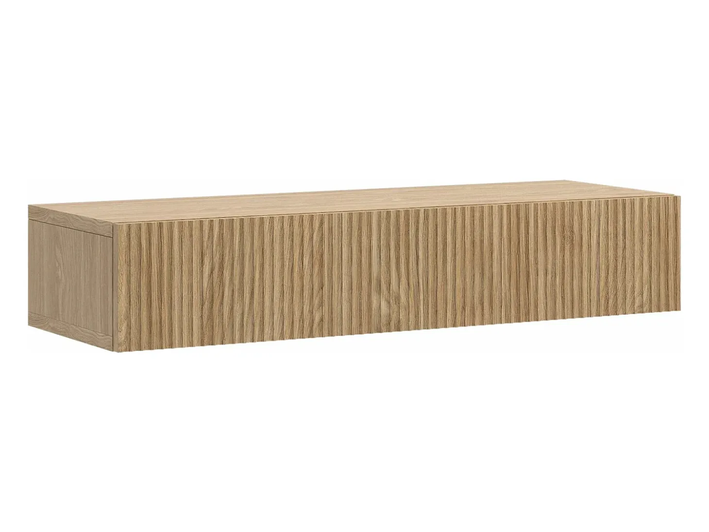 Consola - 90 cm - con cajones - suspendida - acabado roble - NOLIE