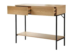Consola 2 Cajones 1 Estante Decoración de Madera L100 cm - TESSA