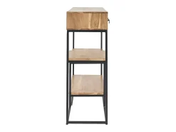 Consola 4 cajones en cacia y metal negro L115 cm GRENELLE