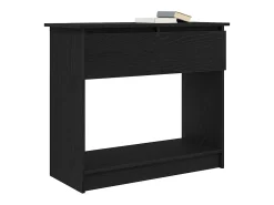 Consola con cajones negra 85,5x38,5x74,5 cm