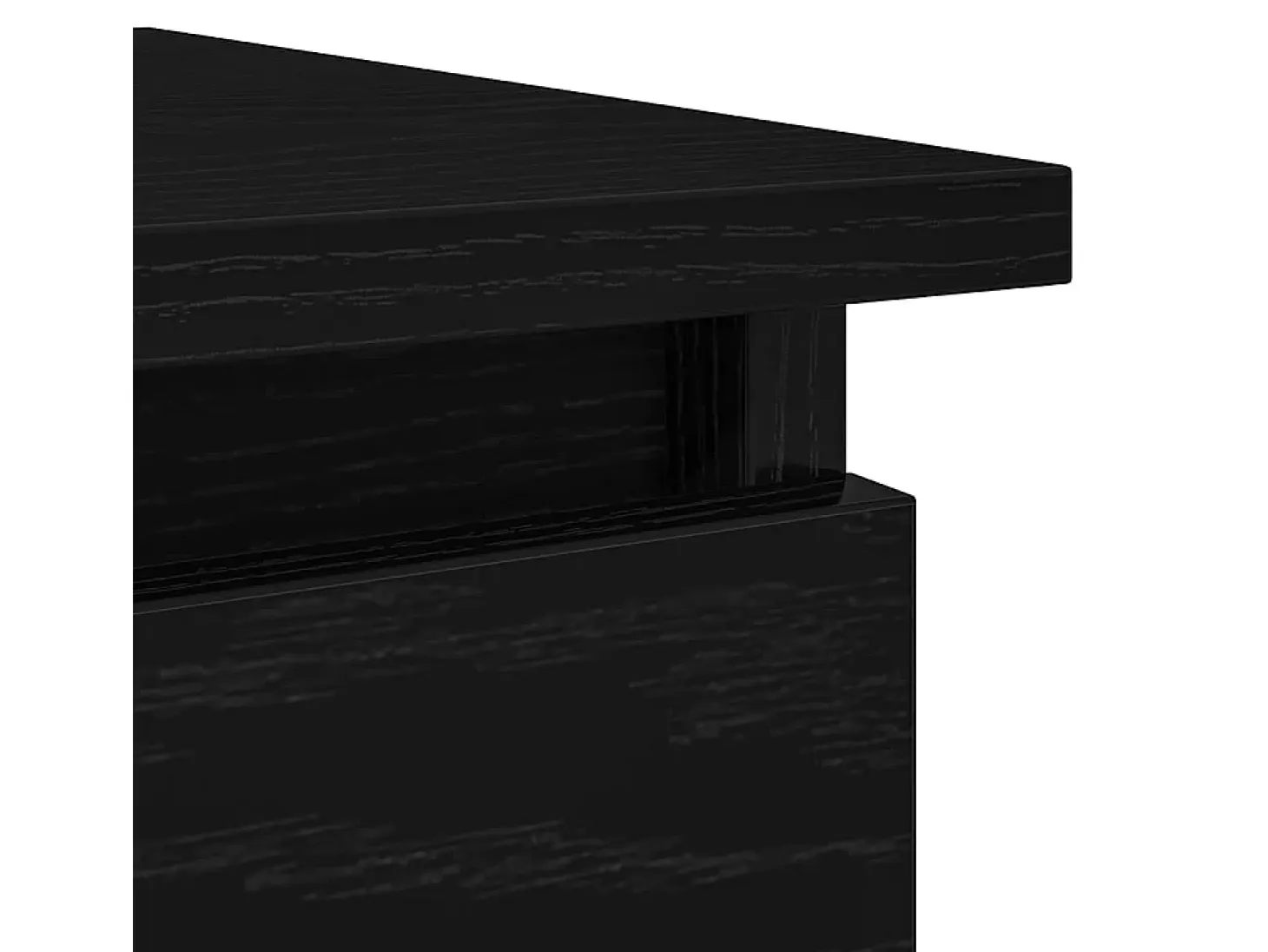 Consola con cajones negra 85,5x38,5x74,5 cm