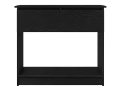 Consola con cajones negra 85,5x38,5x74,5 cm