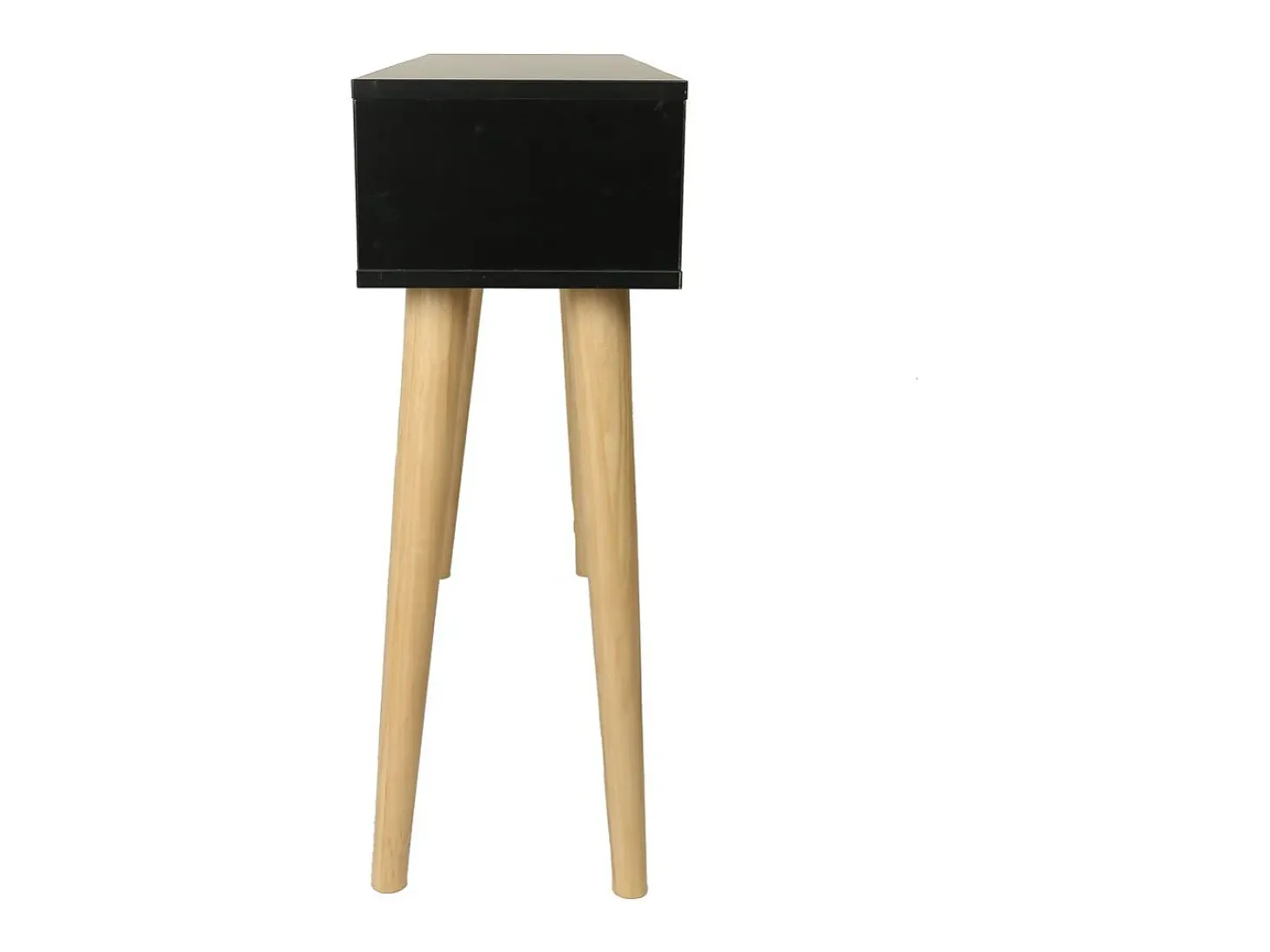 Consola de caña "Marine" - 100 x 29 x 81 cm - Negro