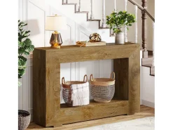 Consola de mesa, Mesa de entrada, 120x30x83,5 cm, Mesa auxiliar, Mesa de pasillo