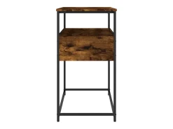 Consola de roble ahumado 75x40x75 cm madera de ingeniería