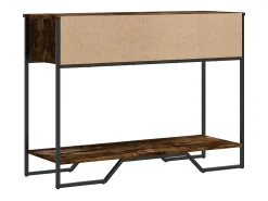 Consola de roble ahumado 100x35x74,5 cm madera de ingeniería