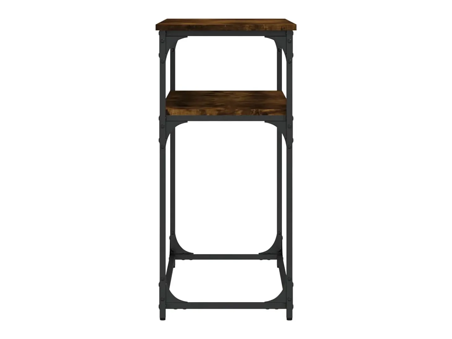 Consola de roble ahumado 100x35,5x75 cm madera de ingeniería