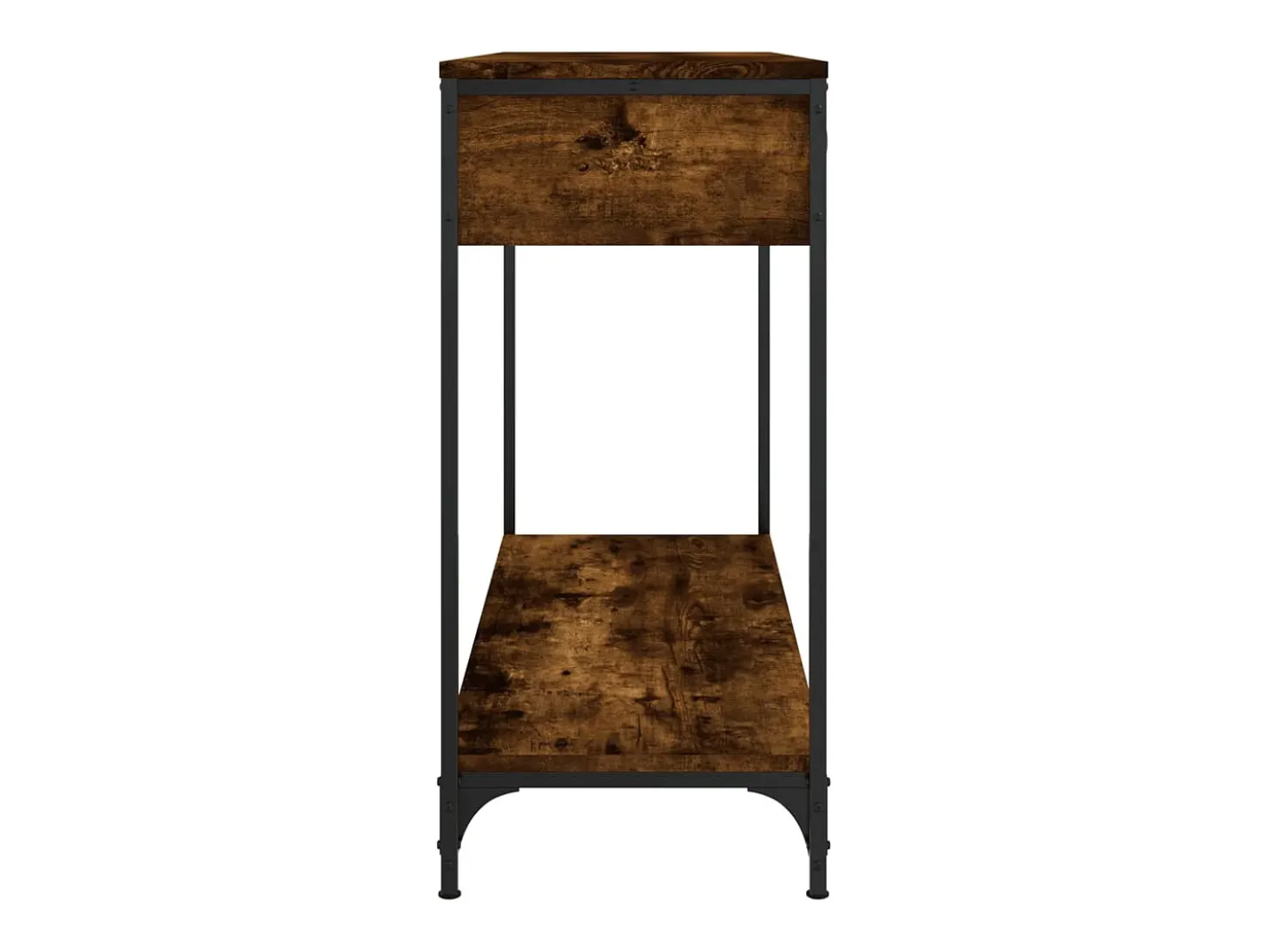 Consola de roble ahumado 100x34,5x75 cm madera de ingeniería