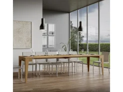 Consola extensible 90x42/302 cm Isotta roble natural
