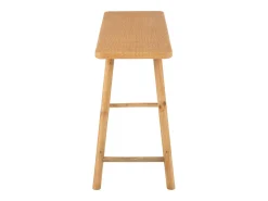 Consola fija LOZA – Madera de abeto y ratán natural