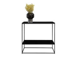 Consola fija VITA - Madera natural o metal negro-Color Negro